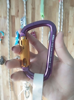 Móc khóa chữ D màu tím