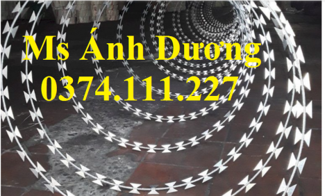 hàng rào dây thép gai, dây thép gai hình dao mạ kẽm, dây thép gai dao, dây thép gai giá rẻ,