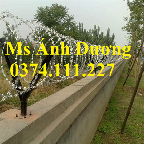 hàng rào dây thép gai, dây thép gai hình dao mạ kẽm, dây thép gai dao, dây thép gai giá rẻ,