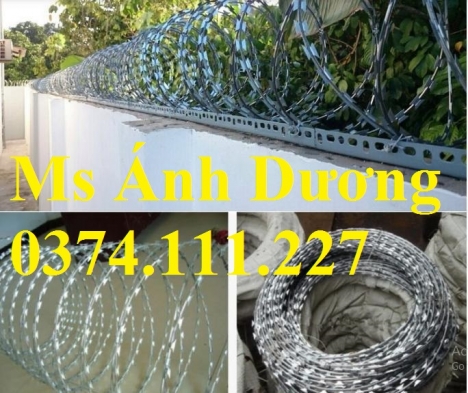 hàng rào dây thép gai, dây thép gai hình dao mạ kẽm, dây thép gai dao, dây thép gai giá rẻ,