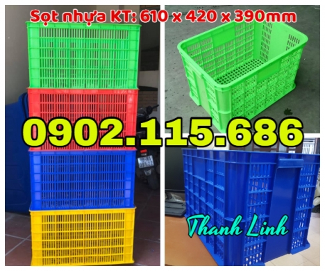 Sọt nhựa công nghiệp cao 39cm