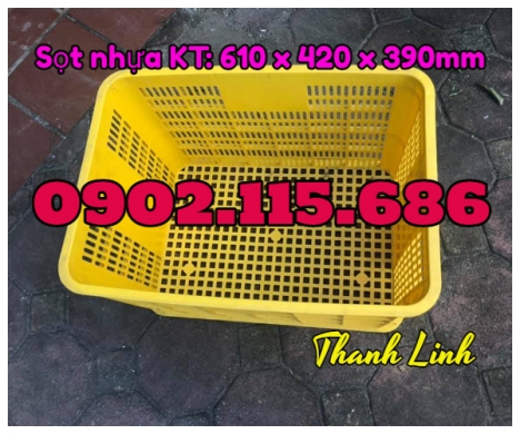Sọt nhựa công nghiệp cao 39cm