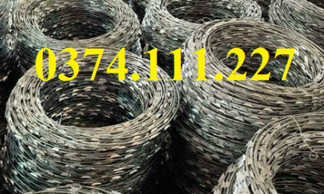 hàng rào dây thép gai, dây thép gai hình dao mạ kẽm, dây thép gai dao, dây thép gai giá rẻ,