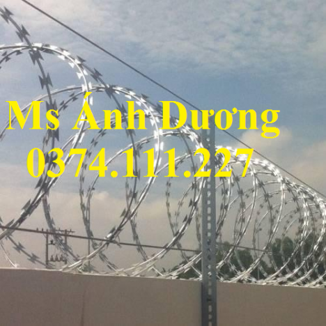 hàng rào dây thép gai, dây thép gai hình dao mạ kẽm, dây thép gai dao, dây thép gai giá rẻ,