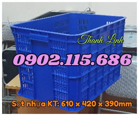 Sọt nhựa công nghiệp cao 39cm