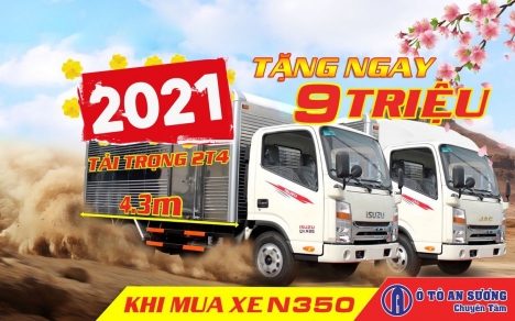 Xe tải ISUZU JAC N350 3T5 dài 4m3