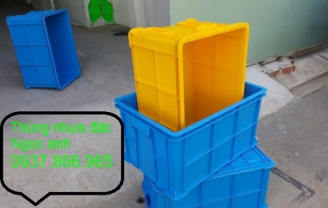 Đơn vị sản xuất thùng nhựa dùng trong ngành công nghiệp nhẹ, thùng nhựa b5