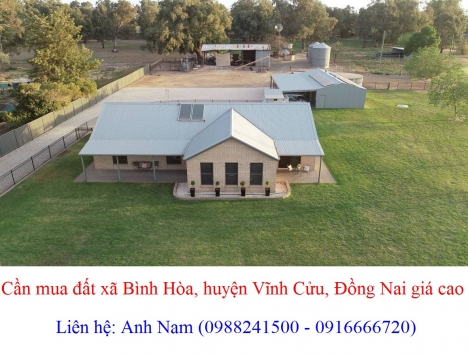 Cần mua nhà đất Bình Hòa Vĩnh Cửu, Đồng Nai giá cao, mua chính chủ, chịu phí sang tên