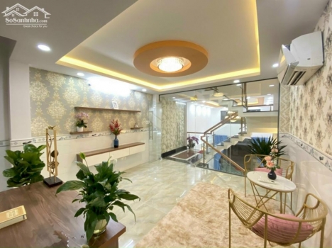 Bán nhà phố liền kề mới xây xong 1 trệt 1 lững 3 lầu tặng full nội thất