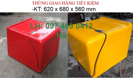 Thùng giao bánh kẹo, thùng giao trái cây lạnh, thùng ship hang bằng xe máy giá rẻ tphcm