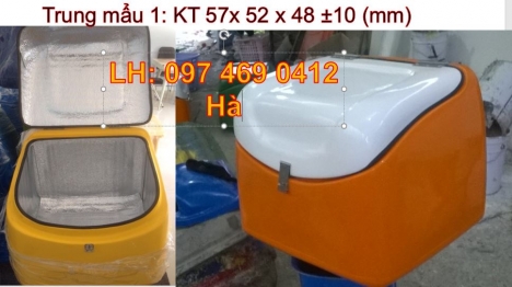 Thùng giao bánh kẹo, thùng giao trái cây lạnh, thùng ship hang bằng xe máy giá rẻ tphcm