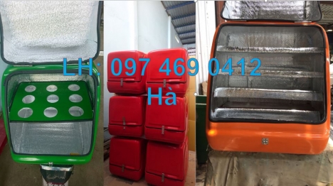 Thùng giao bánh kẹo, thùng giao trái cây lạnh, thùng ship hang bằng xe máy giá rẻ tphcm