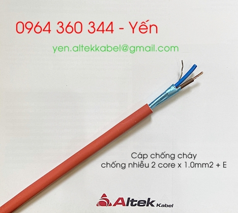 Cáp chống cháy - chống nhiễu - nhãn hiệu Altek Kabel - Đức