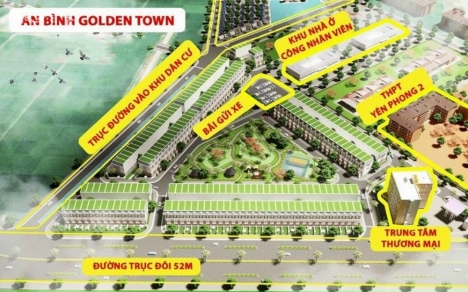 Dự án An Bình Vọng Đông - KCN Yên Phong Lô LK2 S 105m2 - MT5m .Đường 54m. Sổ đỏ trao tay. thanh toán