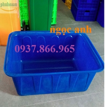 Thùng nhựa dung tích lớn nuôi cá koi, thùng nhựa hình chữ nhật đựng hóa chất