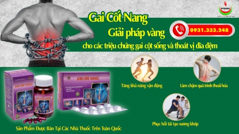 GAI CỐT NANG - CẢI THIỆN ĐAU GAI ĐỐT SỐNG, THOÁT VỊ ĐĨA ĐỆM HIỆU QUẢ -30V