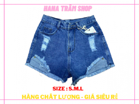 Quần Sọt jean Nữ rách