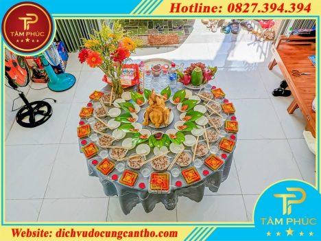 Đặt mâm cúng đầy tháng đơn giản, đẹp mắt