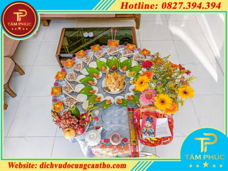 Đặt mâm cúng đầy tháng đơn giản, đẹp mắt