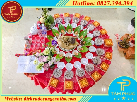 Đặt mâm cúng đầy tháng đơn giản, đẹp mắt