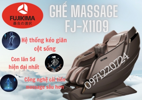 fujikima FJ-X1109 chỉ bán ghế massage uy tin chất lượng.GIẢM NGAY nửa giá  gọi trực tiếp 0971220724