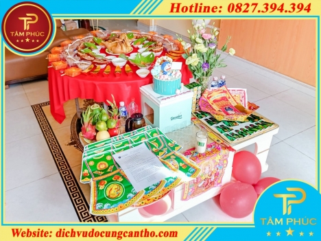 Mâm cúng đầy tháng thôi nôi cho bé -  gói VIP 2