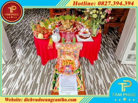 Mâm cúng đầy tháng thôi nôi cho bé -  gói VIP 2