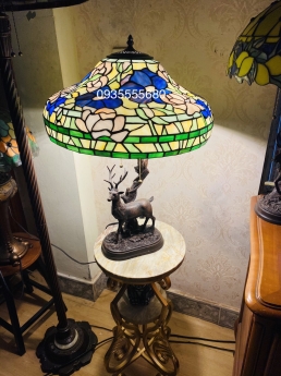 Giao lưu đèn tiffany hoa hồng sắc xanh hồng mới lạ