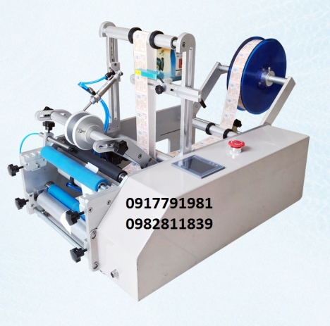 Máy dán nhãn chai tròn bán tự động 0982811839 1d65