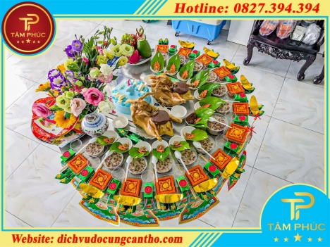 Mâm cúng đầy tháng thôi nôi cho bé -  gói VIP 2 VỊT