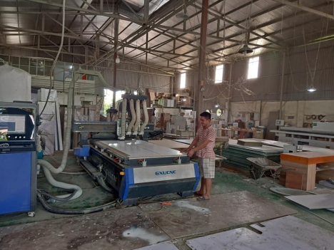 Máy cnc 4 đầu cắt gỗ công nghiệp