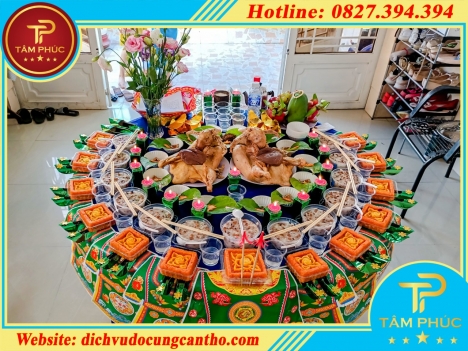 Mâm cúng đầy tháng thôi nôi cho bé -  gói VIP 2 VỊT