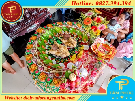 Mâm cúng đầy tháng thôi nôi cho bé -  gói VIP 2 VỊT