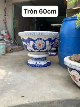 Chậu hoa - chậu trồng cây - chậu hoa công trình - chậu lam theo yêu cầu kích cỡvb