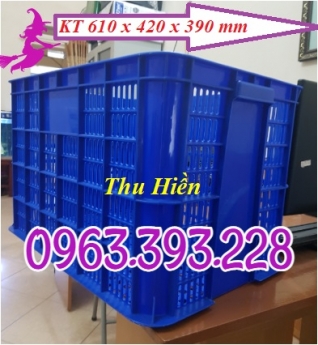 Sọt nhựa rỗng cao 39, sọt nhựa công nghiệp giá rẻ, sóng nhựa HS 005, sọt nhựa cao cấp đựng hàng