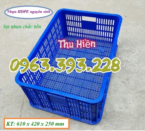 Sọt nhựa rỗng cao 25, sọt nhựa công nghiệp giá rẻ, sọt nhựa HS014, sọt đựng hàng hóa