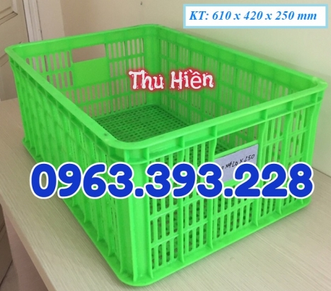 Sọt nhựa rỗng cao 25, sọt nhựa công nghiệp giá rẻ, sọt nhựa HS014, sọt đựng hàng hóa