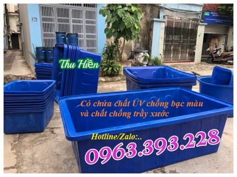 Thùng nhựa hình chữ nhật, thùng dung tích lớn, thùng nhựa cao cấp, thùng nuôi cá