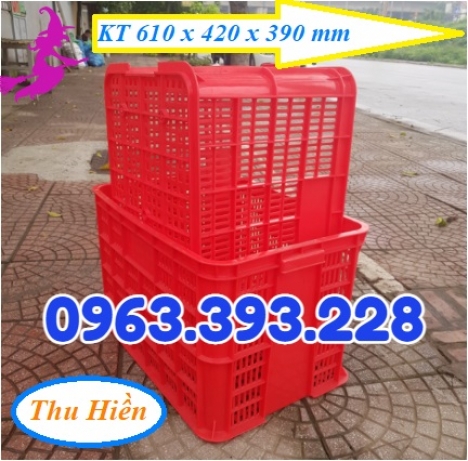 Sọt nhựa rỗng cao 39, sọt nhựa công nghiệp giá rẻ, sóng nhựa HS 005, sọt nhựa cao cấp đựng hàng