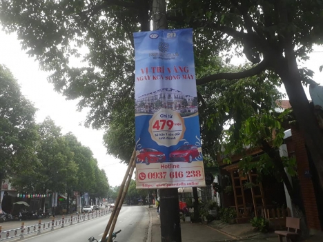 in băng rôn rao bán bất động sản toàn quốc