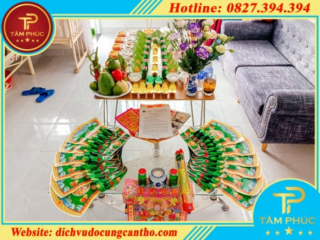 Mâm cúng đầy tháng thôi nôi cho bé -  gói VIP CHAY