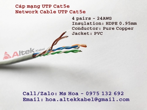 Cáp mạng UTP/FTP Cat5 Cat6 – Network Cable UTP/FTP Cat5 Cat6