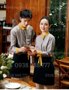 Mẫu đồng phục nhân viên chạy bàn phong cách trẻ trung, năng động, và hiện đại khi mặc