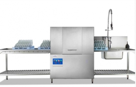 Máy rửa chén băng chuyền  công nghiệp