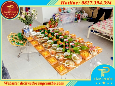Mâm cúng đầy tháng thôi nôi cho bé -  gói VIP CHAY