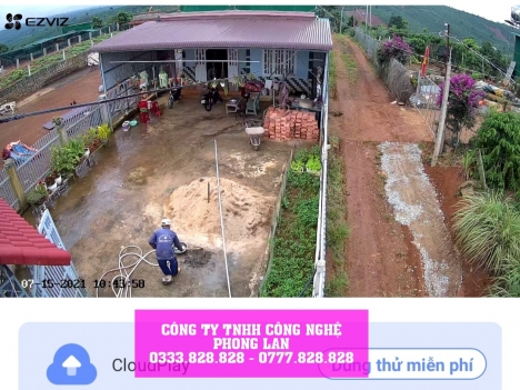 Lắp đặt Camera nhà chú Trường ở Di Linh