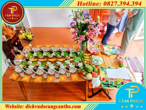 Mâm cúng đầy tháng thôi nôi cho bé -  gói VIP CHAY