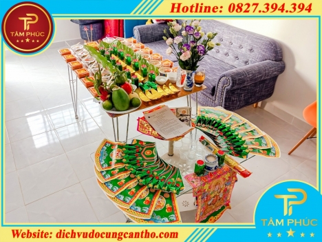 Mâm cúng đầy tháng thôi nôi cho bé -  gói VIP CHAY