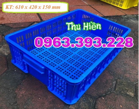 Sọt nhựa rỗng đựng trái cây, sọt nhựa cao 15, sọt nhựa công nghiệp giá rẻ