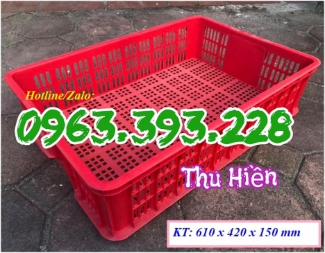 Sọt nhựa rỗng đựng trái cây, sọt nhựa cao 15, sọt nhựa công nghiệp giá rẻ